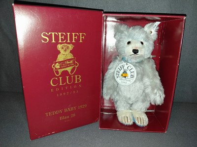 RARE 1992 Steiff Club Edition  Teddy Baby  L.ED. Jointed, Tag #420016, NIB