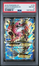 M Gyarados EX 115/122 Full Art Mega Pokemon XY Breakpoint #115 NM-MT PSA 8