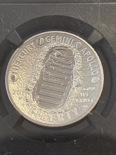 2019 S PCGS PR70DCAM PROOF APOLLO 11 50th ANNIVERSARY HALF DOLLAR COMMEMERATIVE - Picture 5 of 10