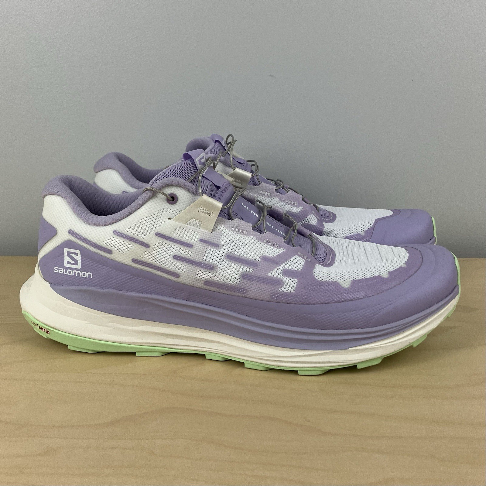 Scarpe da corsa Salomon donna taglia 10 5 Ultra Glide viola atletica trail running