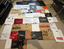 Various Luxury Empty Shopping Bags Different Brands, Colors and Sizes Great