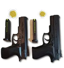Double Toy Handgun Set - Black Style Toy Pistols with BB Bullets - Free Shipping