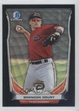 2014 Bowman Draft Top Prospects Chrome Black Wave Refractor Brandon Drury j6y