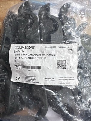 Commscope BHD-114 1-1/4'' Cable 2-Run Hanger Block, 10/Pkg (39.75-40.50mm)
