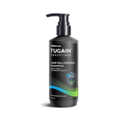 Tugain Essentials Hair Fall Control Shampoo with Biotin, Argan Oil 200ml