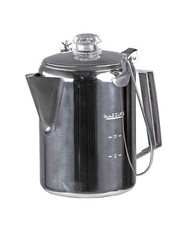 Kaffeekanne S/Steel m.Percolator (9 Tassen), Outdoor, Camping, Military   -NEU-