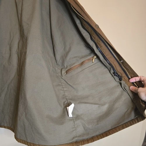 Vintage Filson Cover Cloth Mile Marker Coat XL Brown Waxed Jacket Made In USA image 15