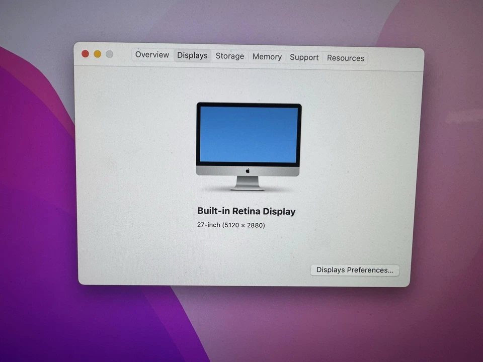 Apple iMac Retina 5K 27” 2015 A1419 Catalina i5 3.2 GHz 16GB Ram 1TB HDD - Image 2 of 4