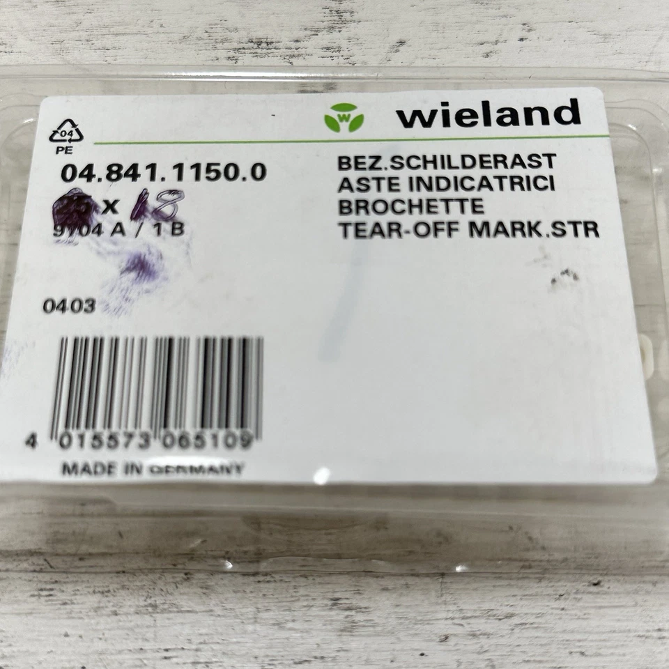 Lot Of 18 Wieland 04.841.2150.0 Tear-Off Marking Strips 9704 A / 1-0 B - Image 3 of 4