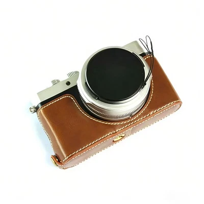 CH-FEATURE For Leica D-LUX7 Leather Case Base D7 Camera Bag Cover shell black brown coffe