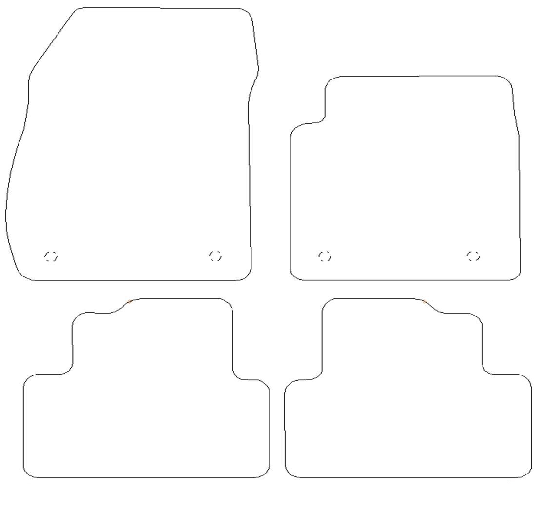 For Vauxhall Zafira Tourer 2012+ Fully Tailored 4 Piece Rubber Car Mat