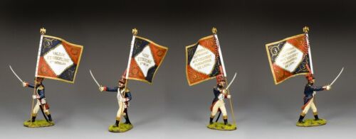 KÖNIG & LAND DAS ZEITALTER VON NAPOLEON NA514 FRANZÖSISCHE LINIE INFANTERIE OFFIZIER MIT FLAGGE - Bild 2 von 3