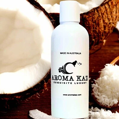 AROMA KAZ Fresh Coconut Massage Oil Vegan Cruelty-Free Plant-Based Moisturiser