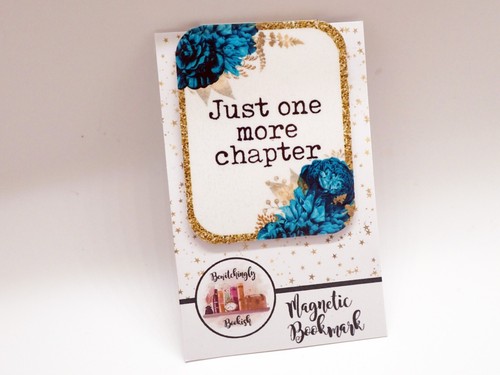 One More Chapter Magnetic Bookmark Book Lover Bookish Art Reader Gift Bookclub - Picture 2 of 2