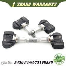 4Pcs 5430T4 TPMS Tire Pressure Sensor 9673198580 For Peugeot 207 307 Citroen C4