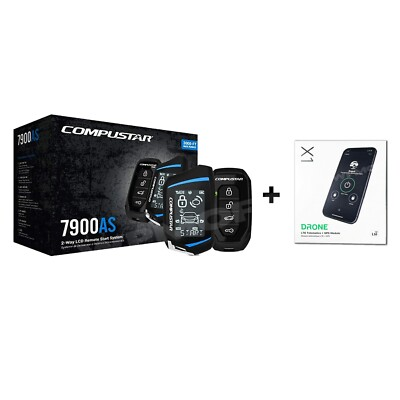 #ad Compustar CS7900 AS 2 Way 3000 FT Range Remote Start Security Drone X1 LTE $268.66