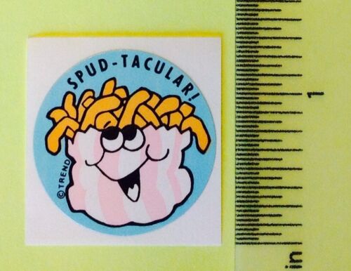 Vintage 80s Scratch & Sniff GLOSSY Trend SPUD-TACULAR Sticker~POTATO~Rare~.99 - Photo 1 sur 1