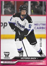 2024-25 Upper Deck PWHL Hockey VICTORIA BACH #32 UD Exclusives Parallel 080/100