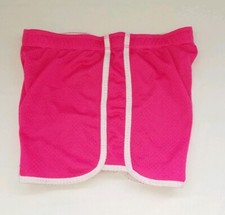 Justice Girl 14 Bright Pink Elastic Waist Athletic Shorts
