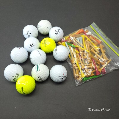 used 12 pc Nike Mojo, Top Flite, Titleist, Pennacle Mint Golf Balls Mixed 