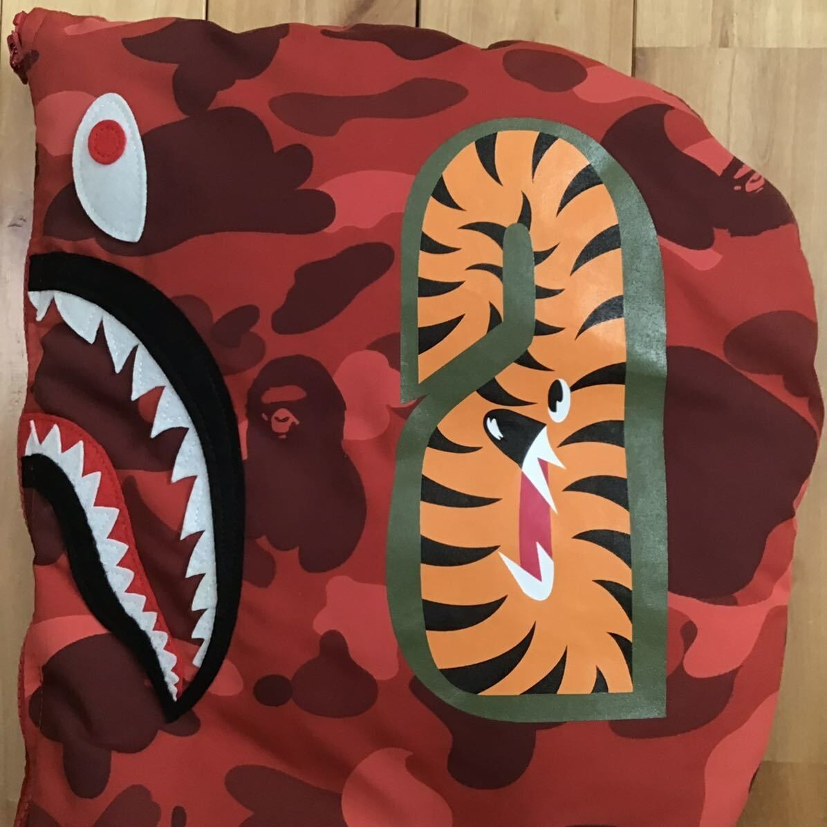 BAPE Shark full zip hoodie Down Jacket Red camo A Bathing BAPE Shark full zip hoodie Down Jacket Red camo A Bathing