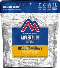 Mountain House Biscuits & Gravy Freeze-Dried Emergency Food Survival Supply MRE