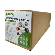 CALCA 23.6 x 328ft UV DTF Crystal Label Sticker Printing Transfer Film A Roll