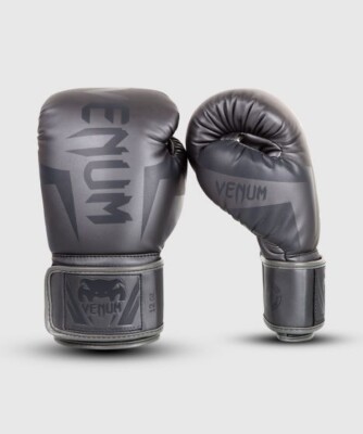 Venum Elite Boxhandschuhe grau/grau Muay Thai Sparring 14oz