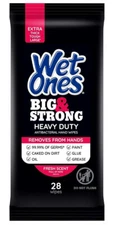 Wet Ones Big Ones Big Strong Antibacterial Hand Wipes Fresh Heavy Duty exp 04/26