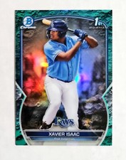 Xavier Isaac 2023 1st Bowman Chrome #BCP-145 AQUA Lunar REFRACTOR 040/125 z48