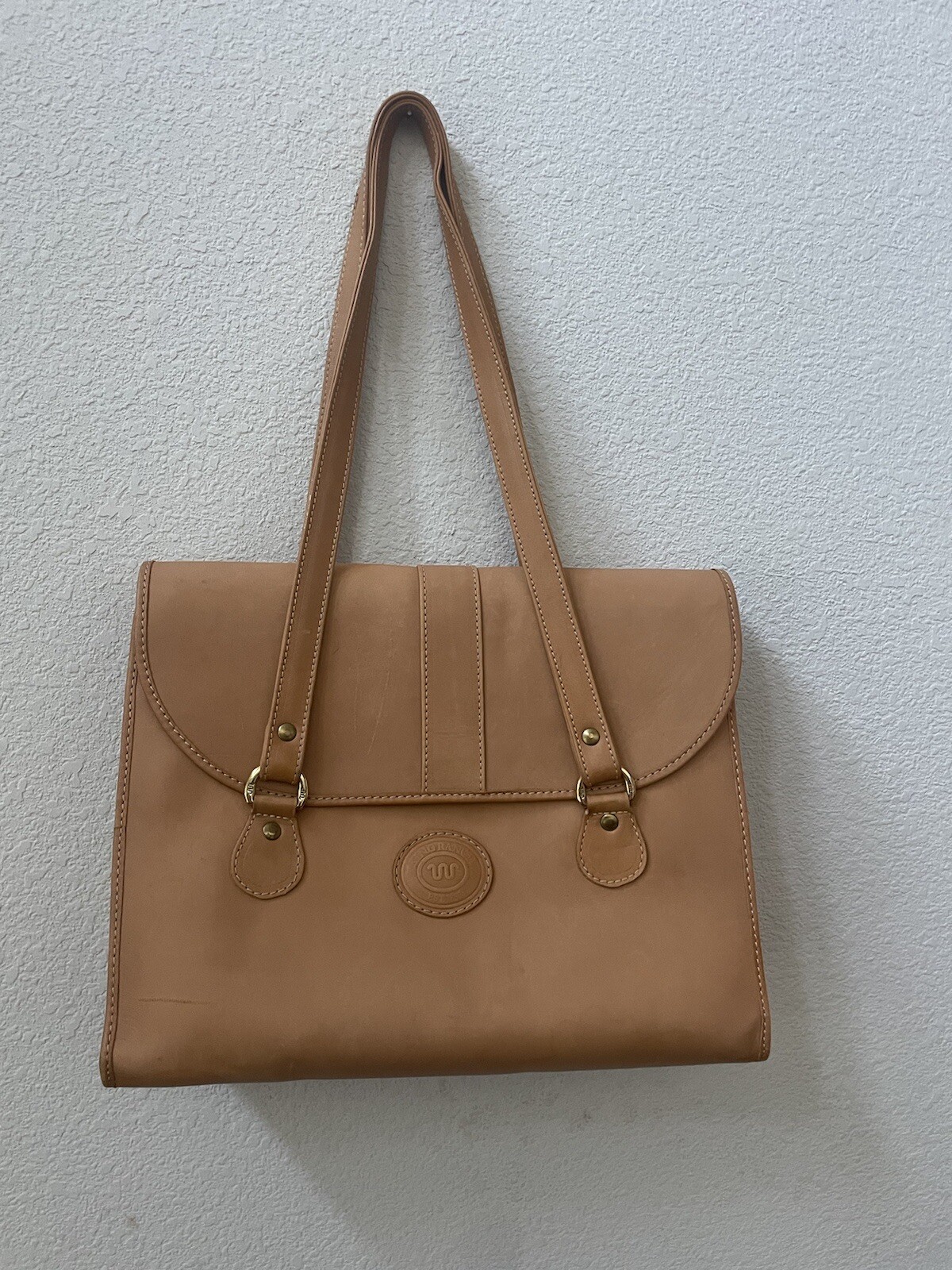 King Ranch Leather Briefcase Natural Leather Gem