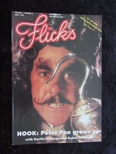 Flicks Magazine Dustin Hoffman - Hook, Stallone, Basic Instinct, Goldie Hawn