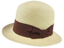 Stetson Sophie Natural Straw Hat Fedora Size Medium