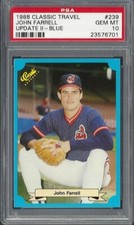 1988 Classic Update II #239 John Farrell Cleveland Indians PSA 10 Gem Mint 76701