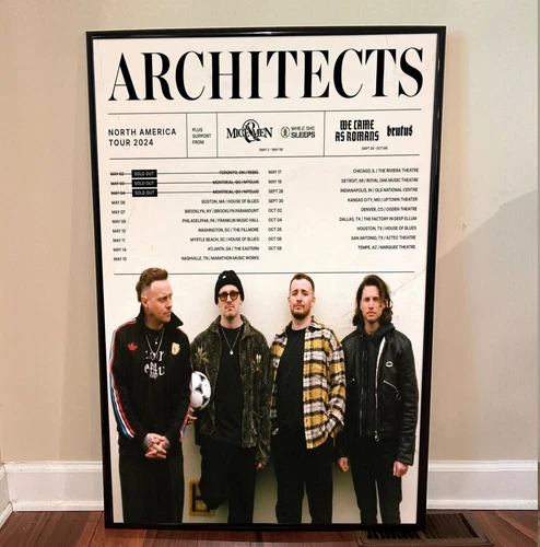 Architects - Tour 2024 Poster, Home Decor