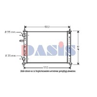 Aks Dasis WasserküHler Mechanisch GefüGt FüR Fiat Multipla 186 1.6 100 16V