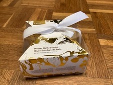NIB SUMMER ROSE Vegan Winter Bath Bombs CINNAMON Full Size 3.5 oz / 100 g X 4