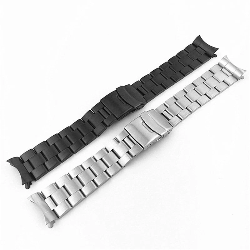 New Stainless Steel Strap 20/21/22mm Butterfly Buckle Universal