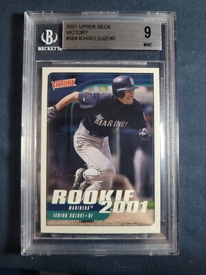 2001 Upper Deck Victory Ichiro Suzuki #564 BGS 9 MINT Rookie RC | eBay