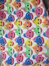 Cotton Fabric - Baby Shark - Leftover - 7
