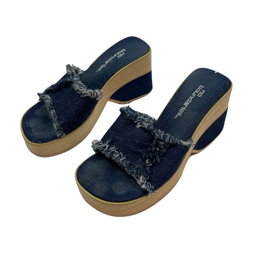 Y2K Bratz Denim Distress Platform Heels 