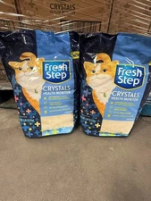 Fresh Step Crystals Health Monitoring Cat Litter, Unscented, 14 lbs total 2 BAGS