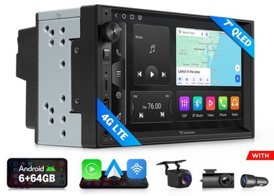 Eonon UX6S2 Android 13 7'' QLED 6+64GB 2DIN Car Stereo Radio Wireless CarPlay GPS