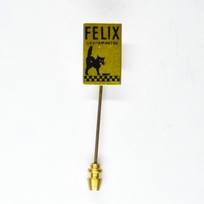 Vintage Felix Gevitamineerd Metal Stick Pin c1970 Vitaminized