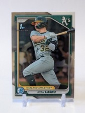 Ryan Lasko 1st 2024 Bowman Chrome Prospects #BCP-105 Oakland Athletics