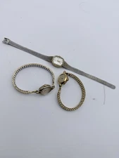 Womens Watch Lot For Parts Only 3 Ladies Watches Times Stretch Bands RP366