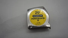Vintage Stanley Tape Measure 20 ft Rule 33-320 Power Lock II PL 320 Made In USA
