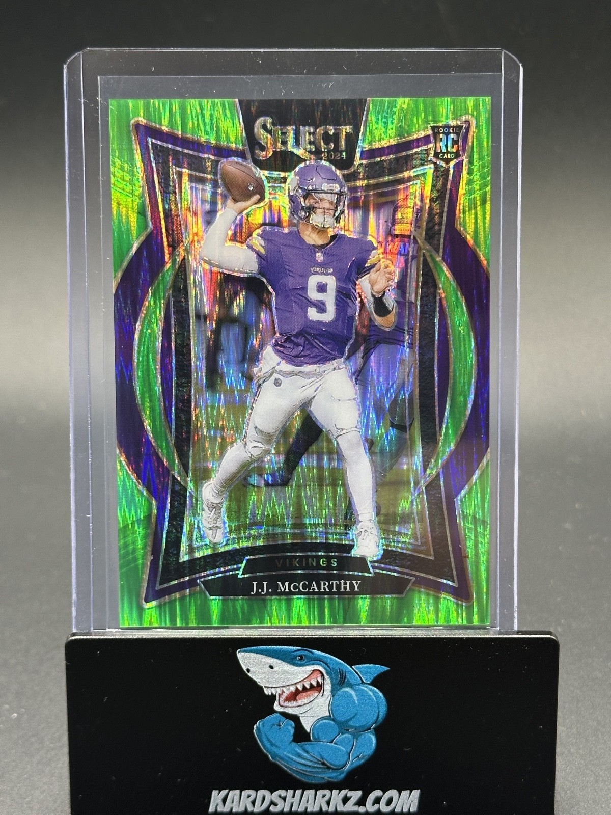 JJ McCarthy 2024 Select #24 Concourse Neon Green Shock /599 Price