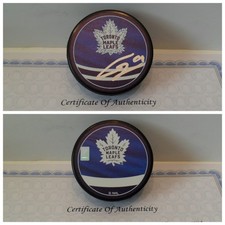 Calle Jarnkrok Autograped Signed Toronto Maple Leafs Puck COA Reverse Retro Puck