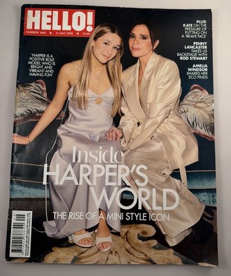 HELLO! Harper Beckham WIMBLEDON OASIS Princess Kate Jeff Bezos 14JULY2025 UK